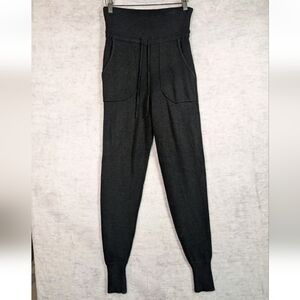 Lululemon Charcoal Cashmere Blend Knitted Joggers